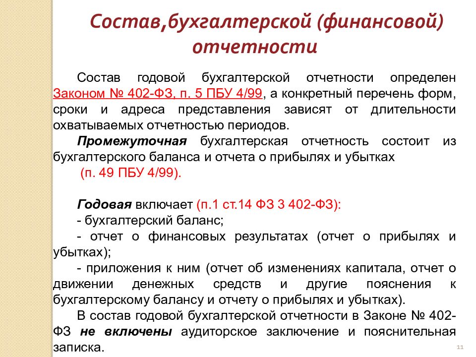 Проект федерального стандарта бухгалтерского учета бухгалтерская отчетность организации