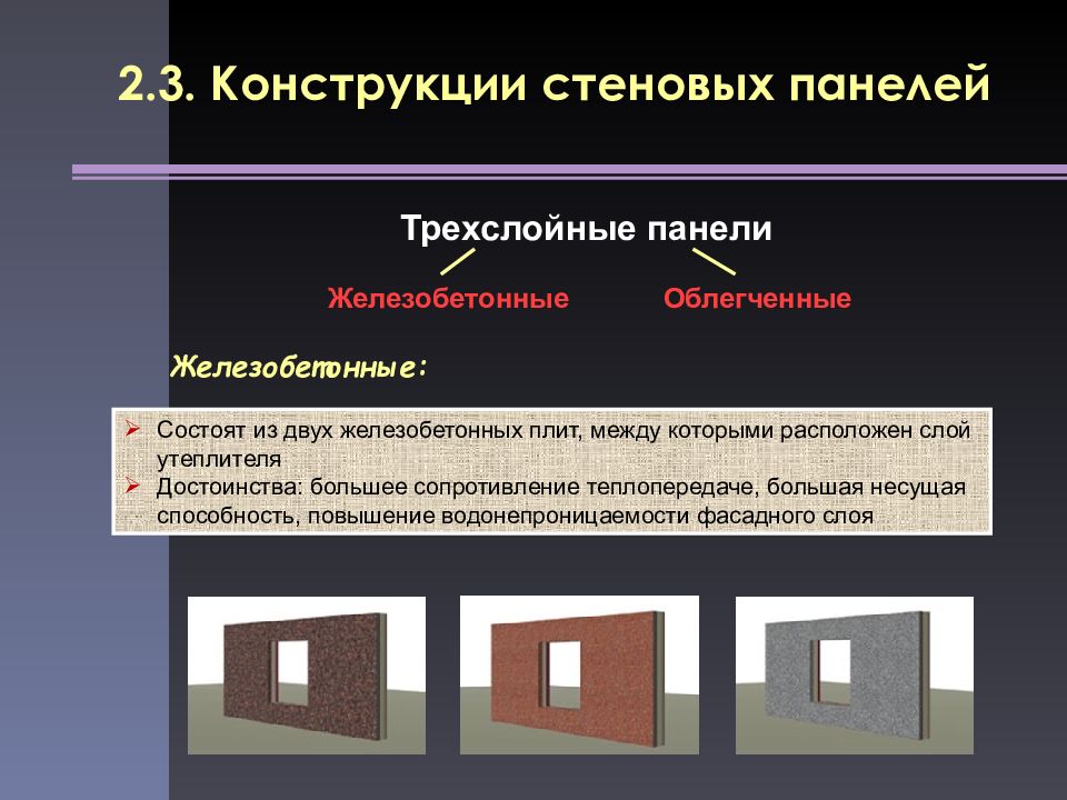 Конструкциями 3. Конструкции стеновых панелей. Трёхслойные панели из железобетона конструкция. Трехслойные жб конструкции. Теплопроводность панели железобетонной стеновой.