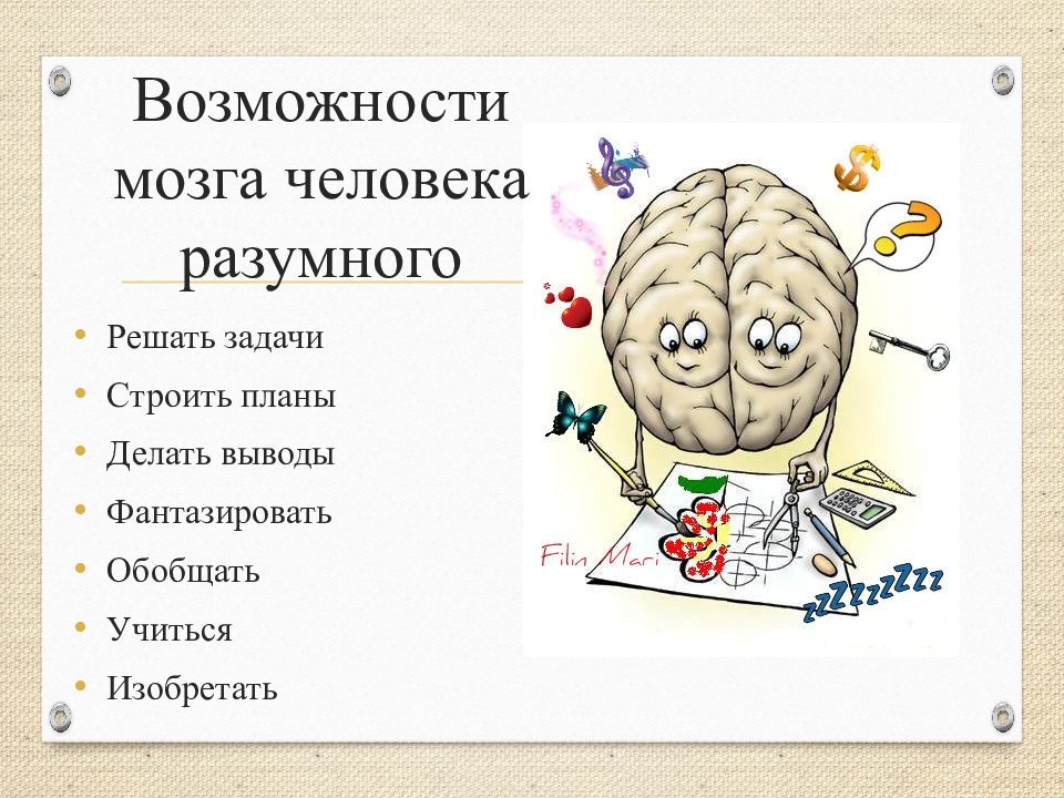 Возможности мозга человека разумного