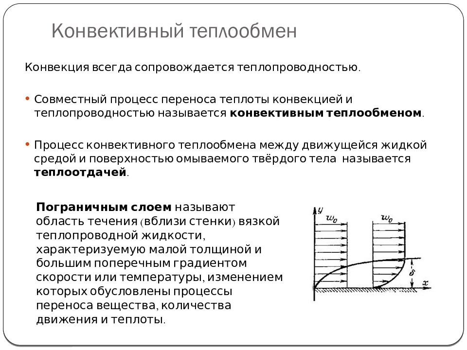 В каком случае процесс теплообмена. Конвективный теплообмен.