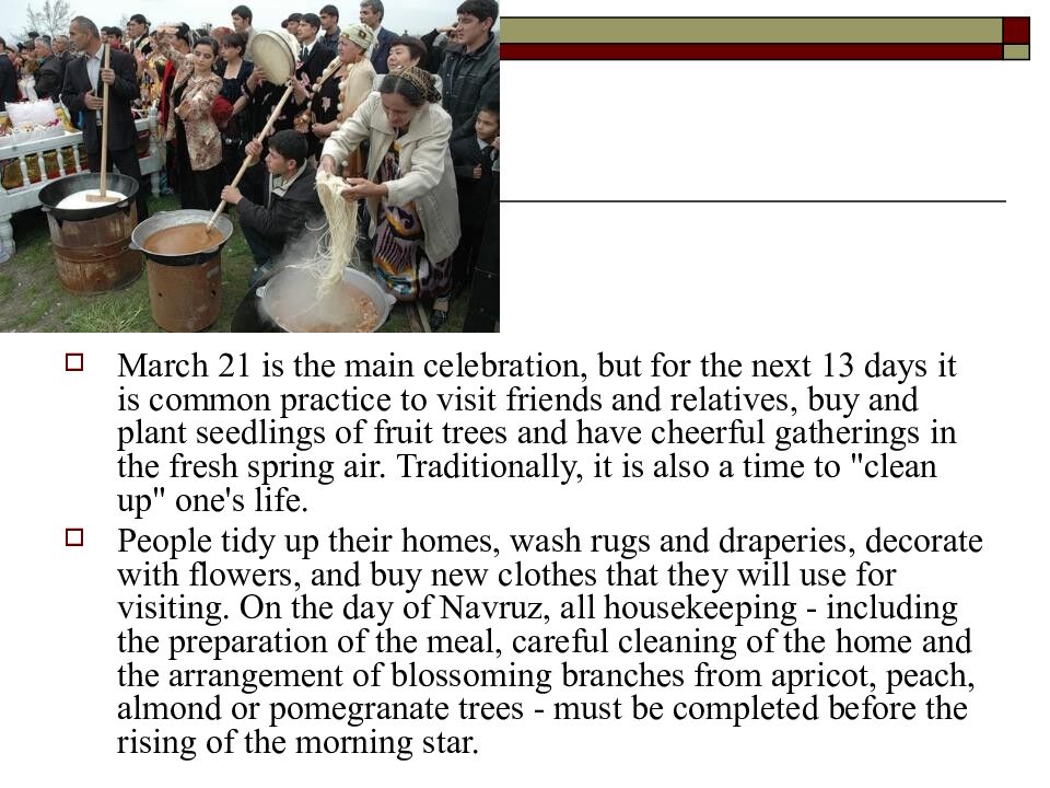 Navruz - A Celebration of Life Public holiday in Uzbekistan