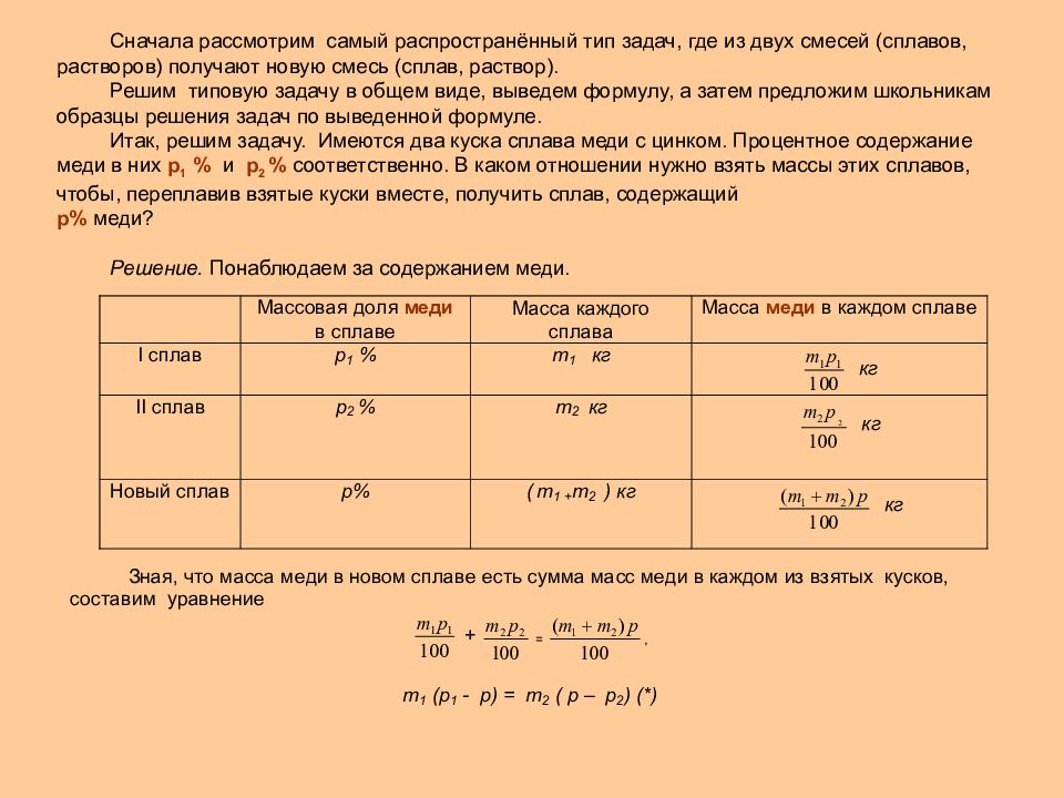 Состав какой массы