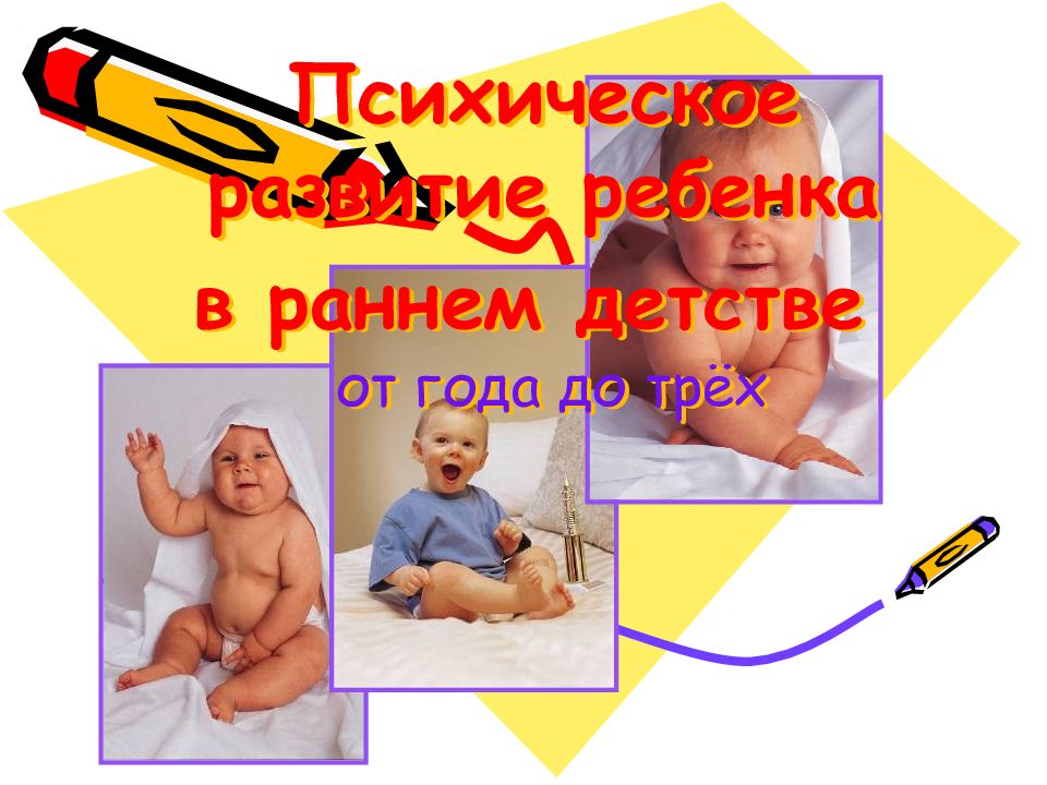 Психическое развитие ребенка в раннем детстве от года до трёх