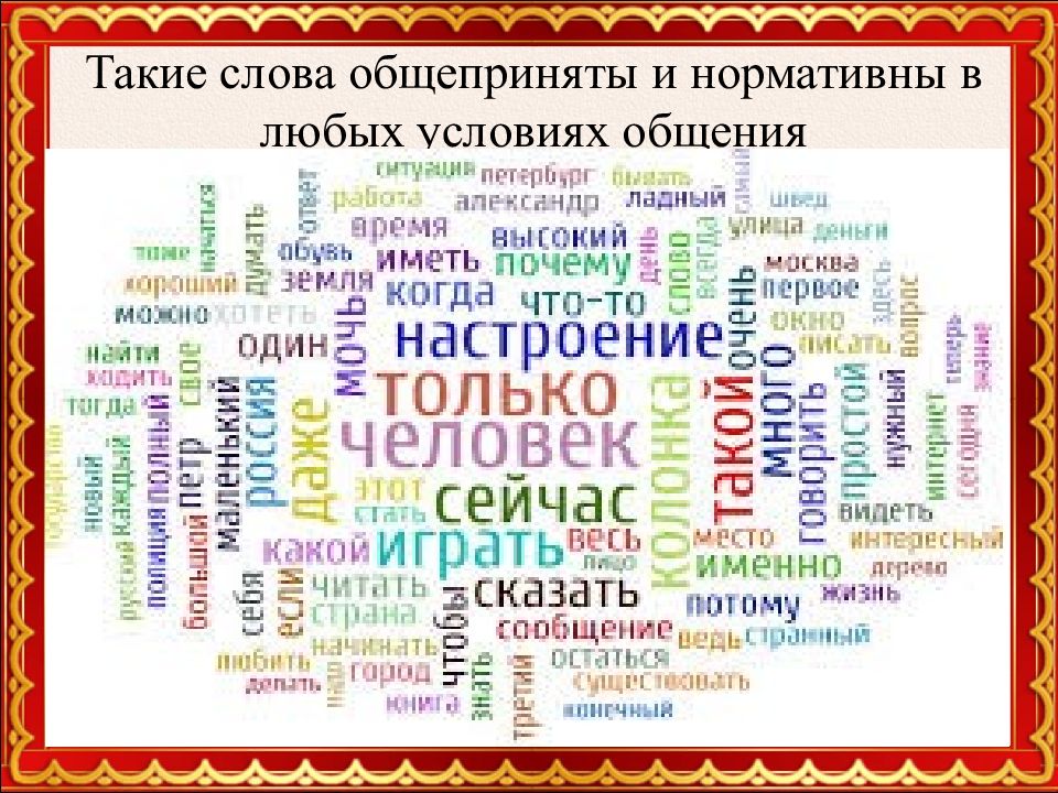 Общение слова связанные. Общепринятые слова. Слова национального языка. Общепринятая речь. Общепринятое значение слова и.