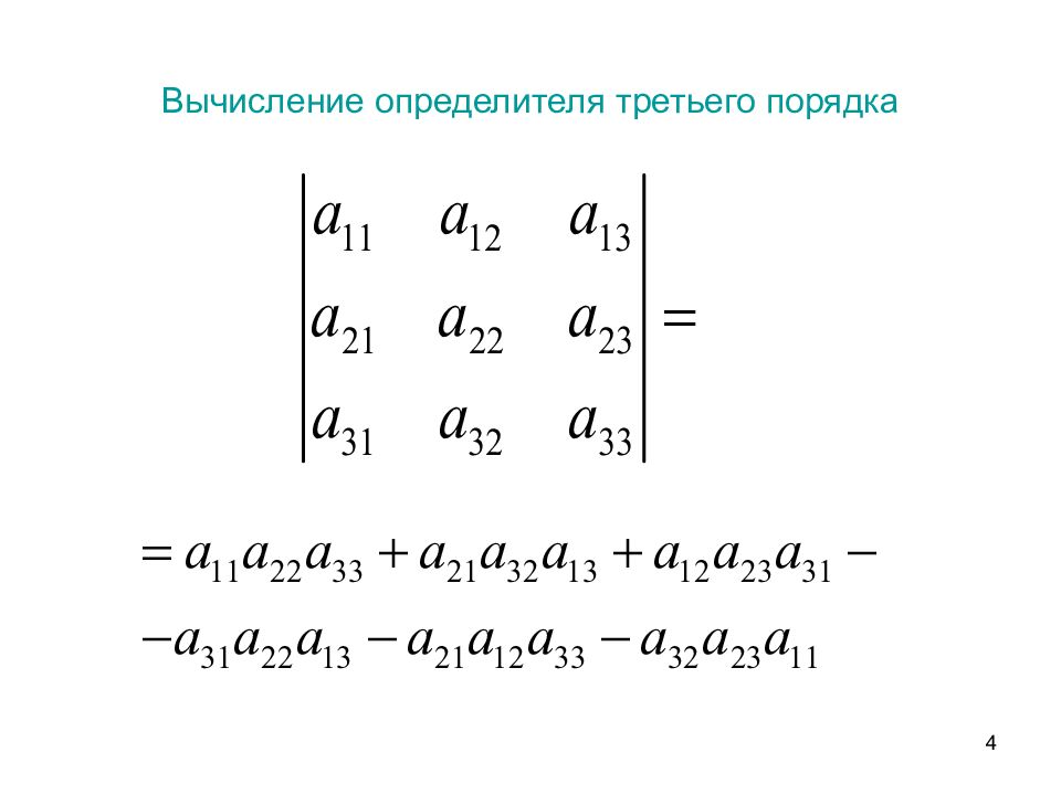 Вычисление определителя. Вычислить определитель третьего порядка. Формула вычисления определителя третьего порядка содержит. Формула вычисления определителя 3 порядка. Формула вычисления третьего порядка.