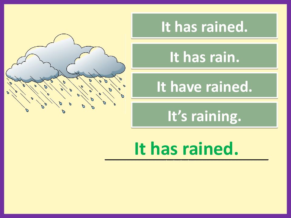 Перевод слова raining. Present simple choose the right option. Choose the right option.