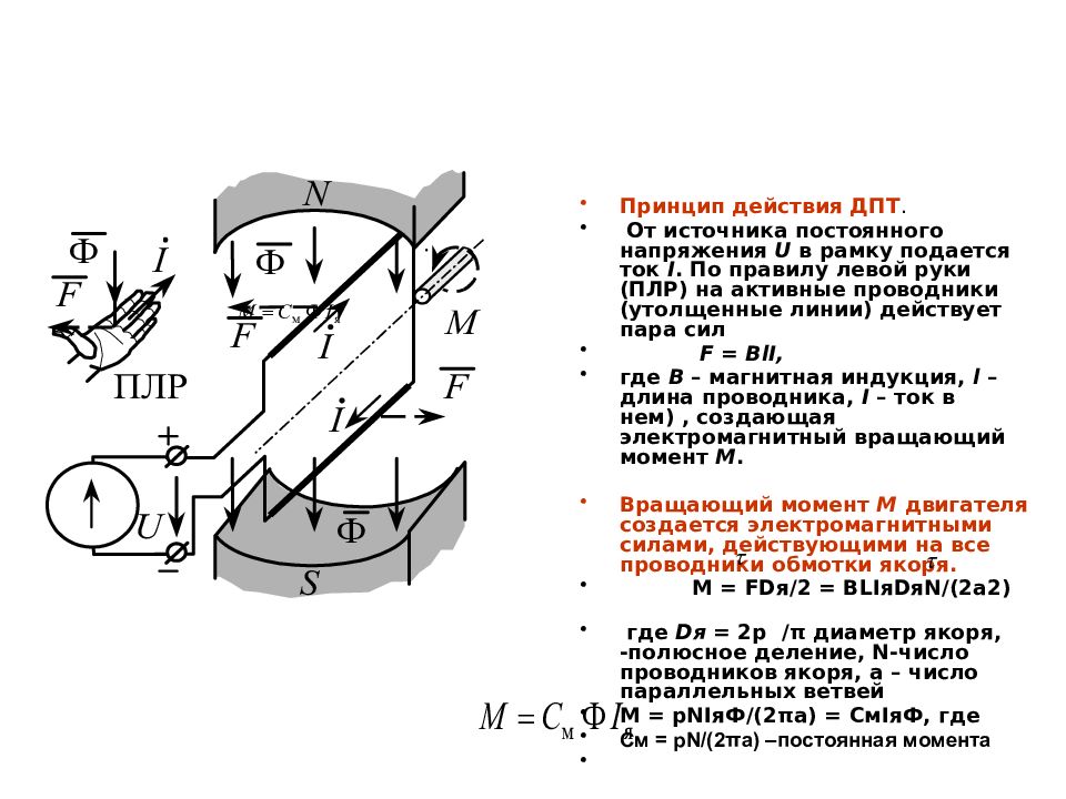 Постоянная момента. Вращающий момент машины постоянного тока. Полюсное деление асинхронного двигателя. Вращающийся момент двигателя постоянного тока. Принцип действия двигателя постоянного тока.