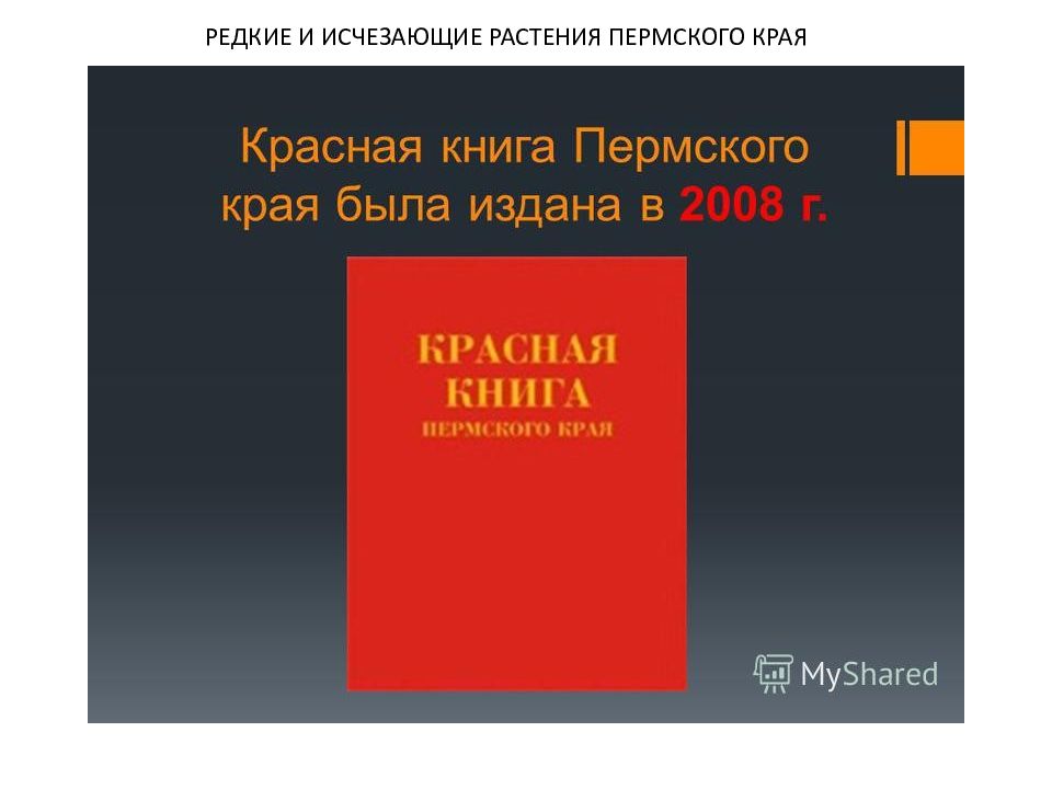 Красная книга пермского края презентация