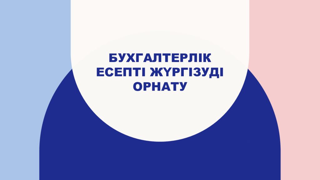 Бухгалтерлік есепті жүргізуді орнату