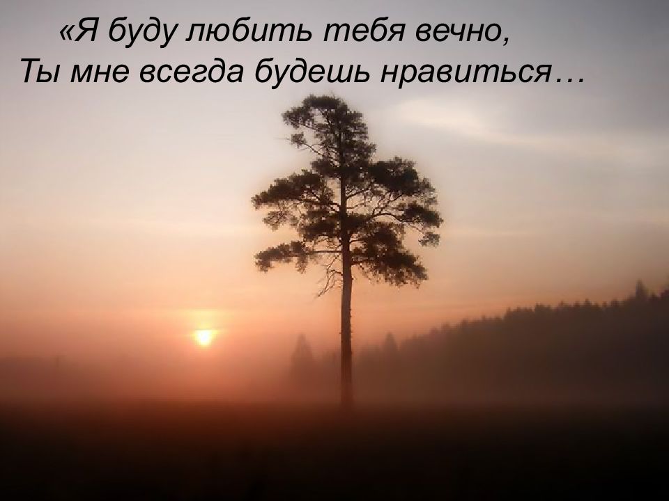 Я буду любить тебя вечно. Любить буду вечно. Буду любить тебя всегда. Я буду любить тебя всегда.