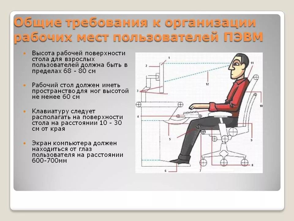 Правила компьютерной эргономики презентация