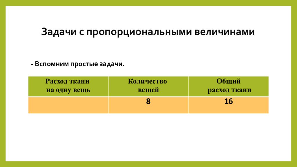 Задачи на четвертое пропорциональное