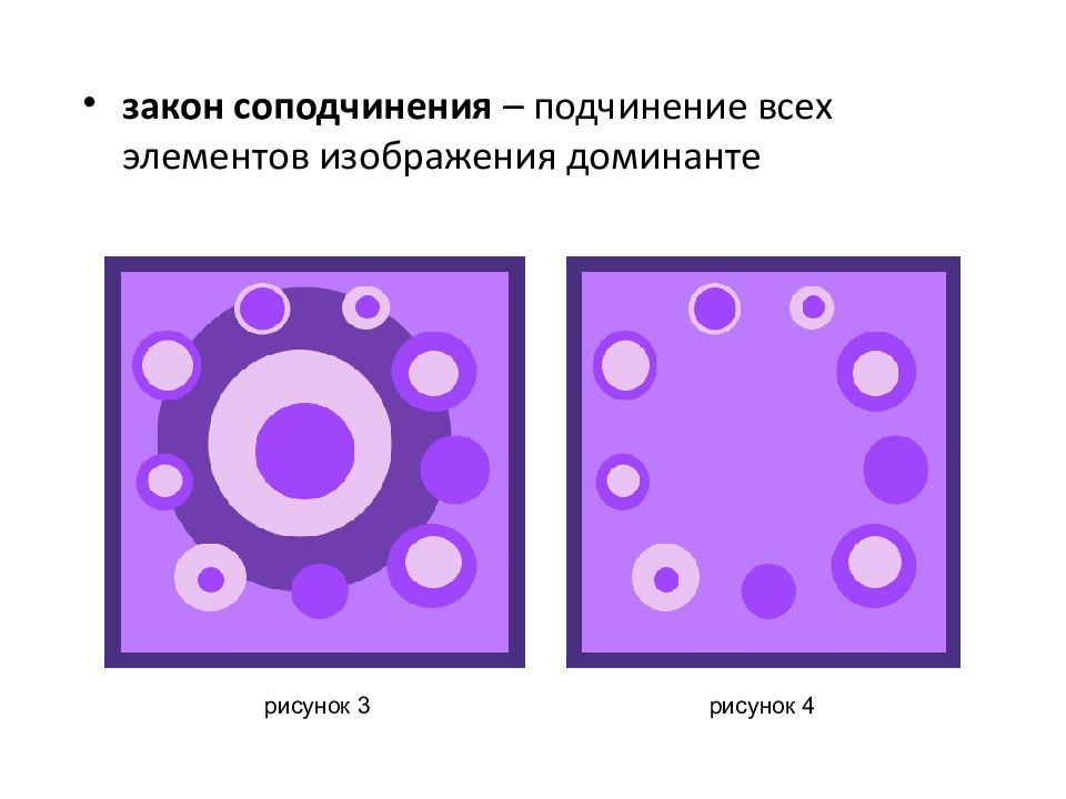 Закон контраста в рисунке