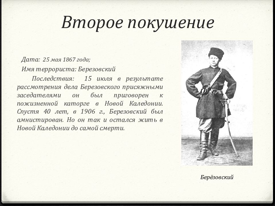 Покушения на александра 2 презентация