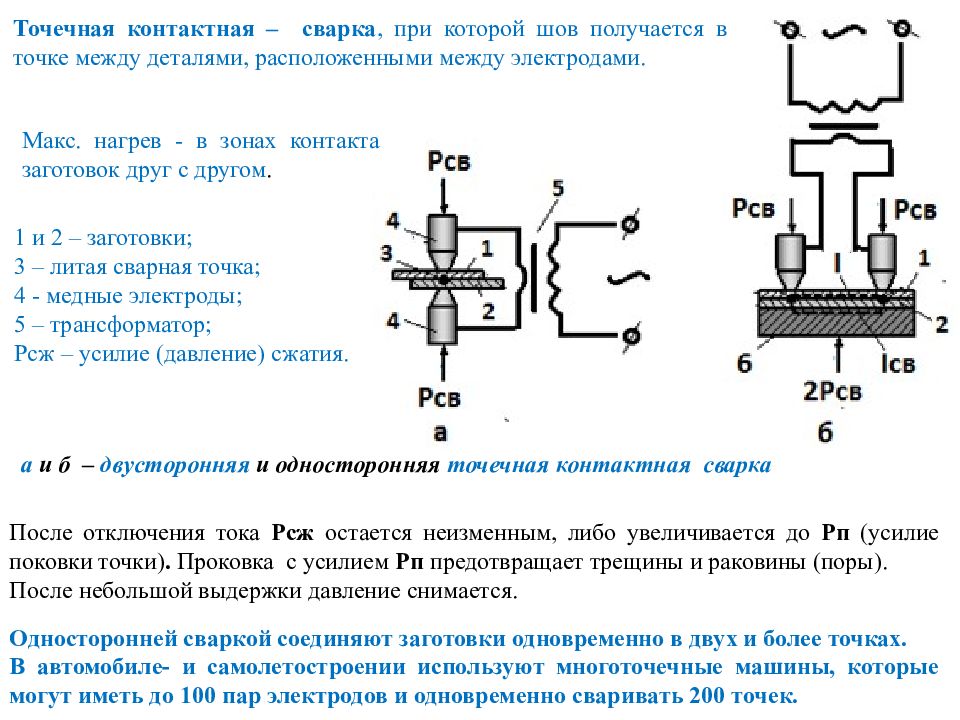 Презентация контактная сварка