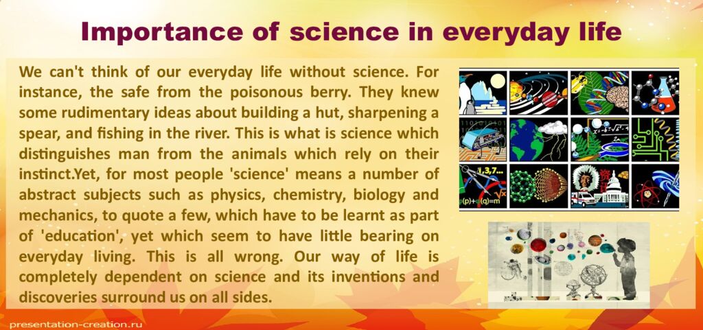 Importance of science in everyday life