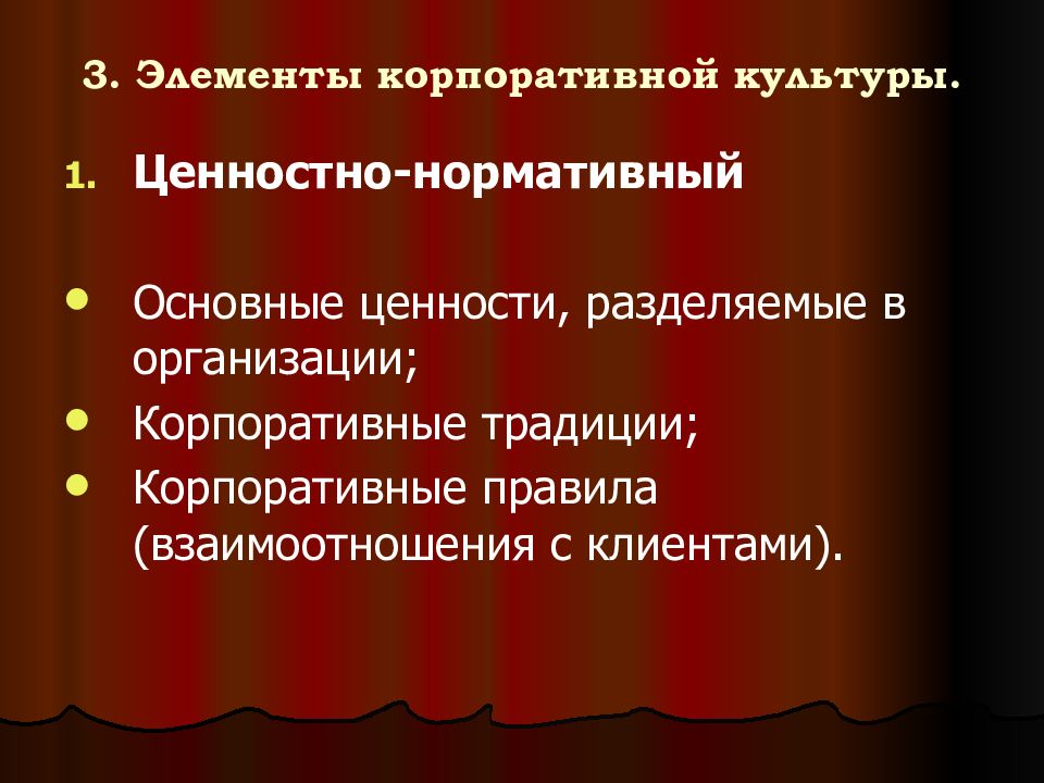 Элементы корпоративной организации. Элементы корпоративной организации