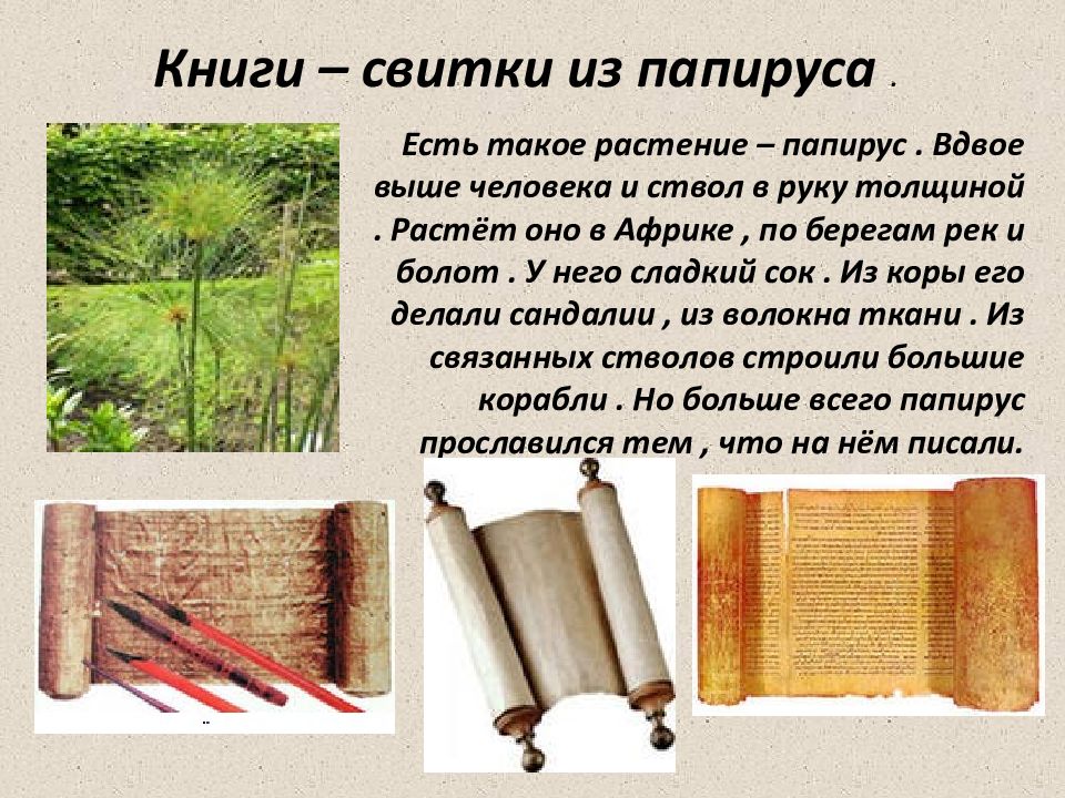 Книги из папируса картинки