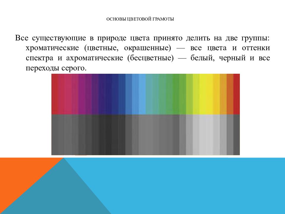 Основа цвета. Цвет основы цветоведения. Хроматические и ахроматические цвета презентация. Основы цветовой грамоты. Ахроматические цвета в природе.