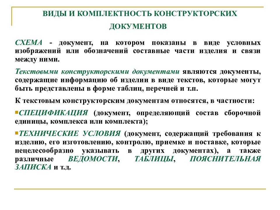 Документ на котором в виде условных изображений или обозначений показаны составные части изделия