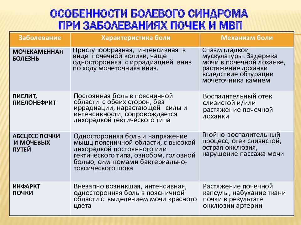 Практическая работа описание мер профилактики болезней почек. Основные синдромы при патологии почек.. Основные клинические синдромы при заболеваниях почек. Синдром при заболевании почек и мочевыделительной системы. Особенности болевого синдрома при заболевании почек и МВП.