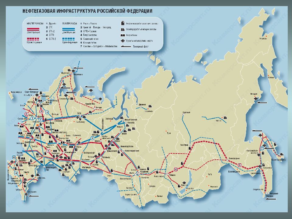 Трубопроводный транспорт карта мира