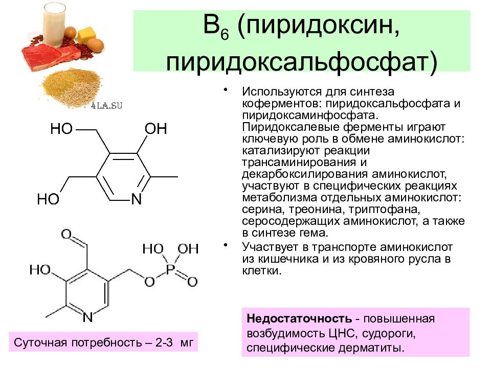 Синтез витамина б. Витамины и ферменты. Укажите структуру пиридоксина.