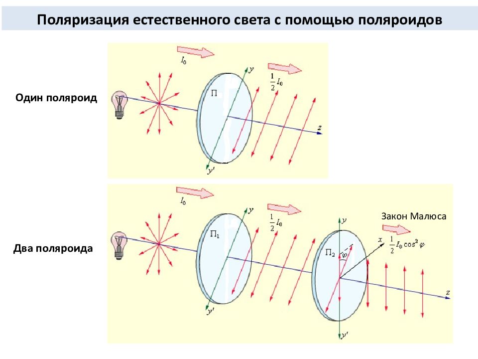 Поляризация света поляроиды презентация