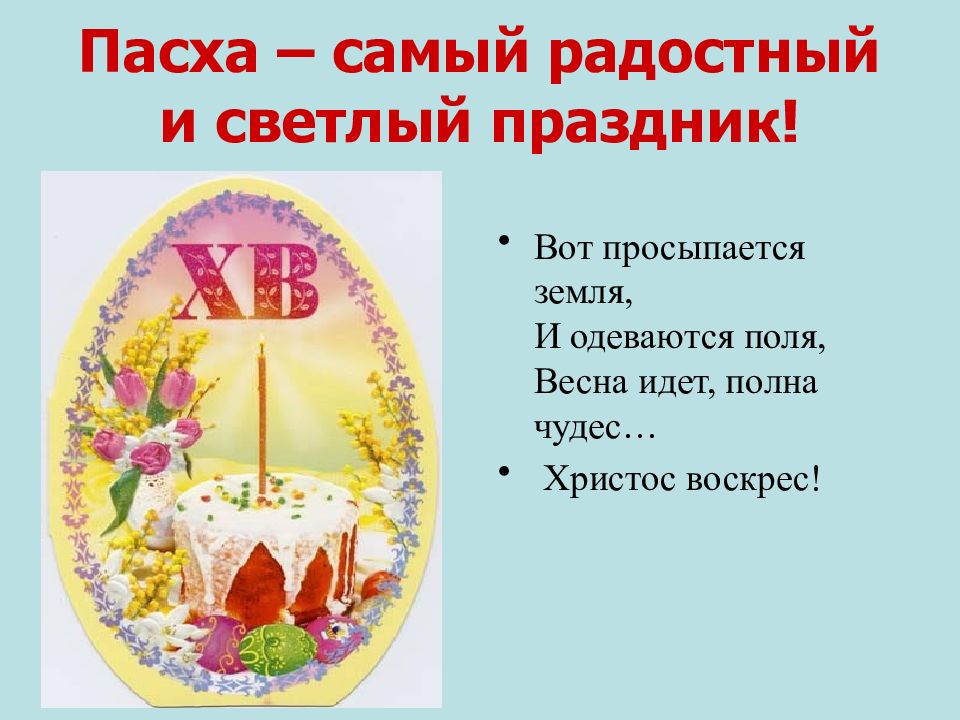 Пасха 11 апреля в каком году. Презентация на тему Пасха.