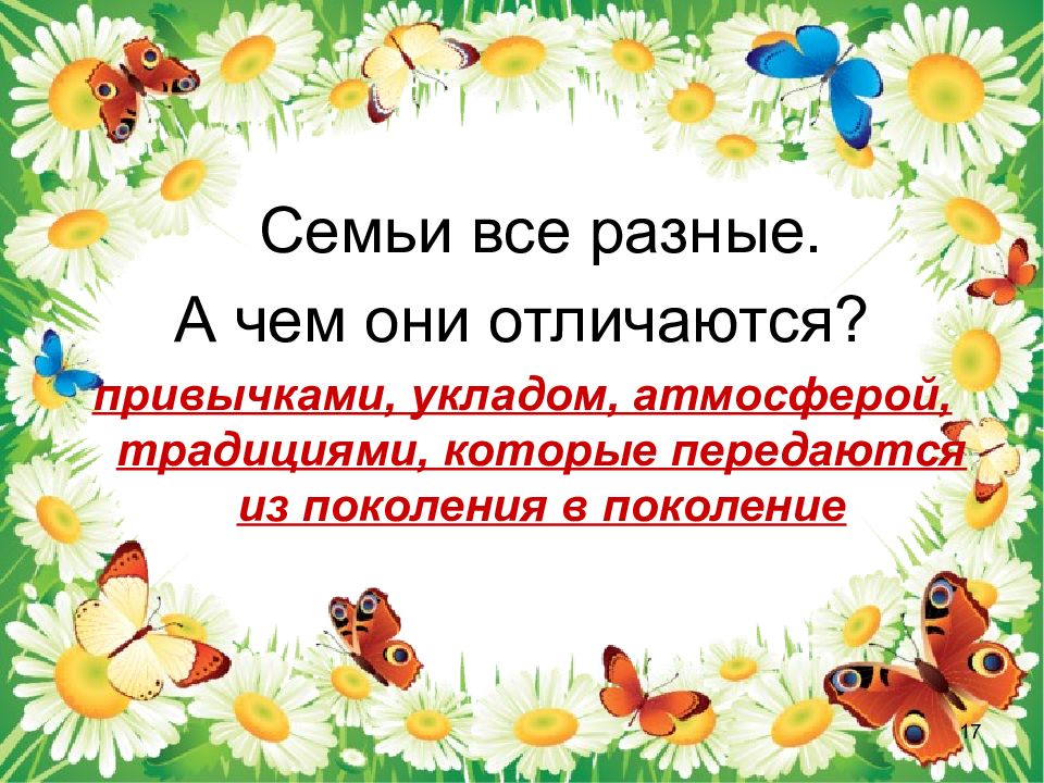 Классный час ко дню семьи в начальной школе с презентацией