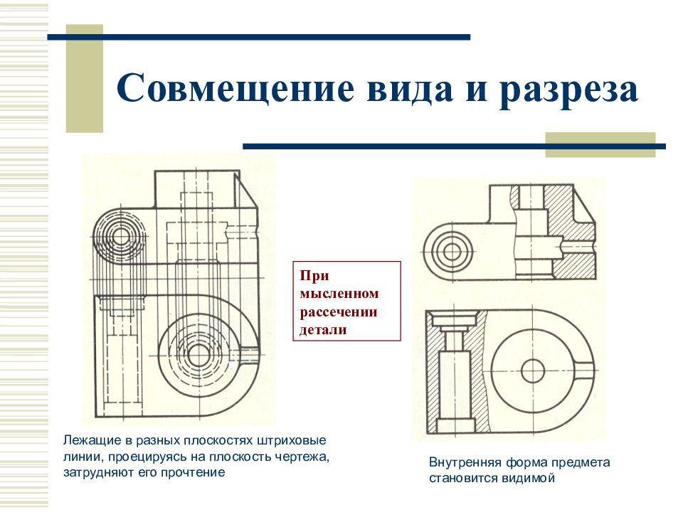 Знак перевернутого вида на чертеже