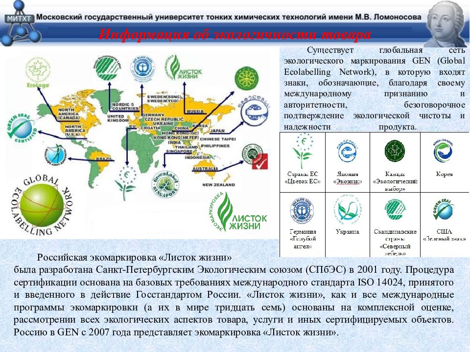 Международные и национальные экологические программы и проекты