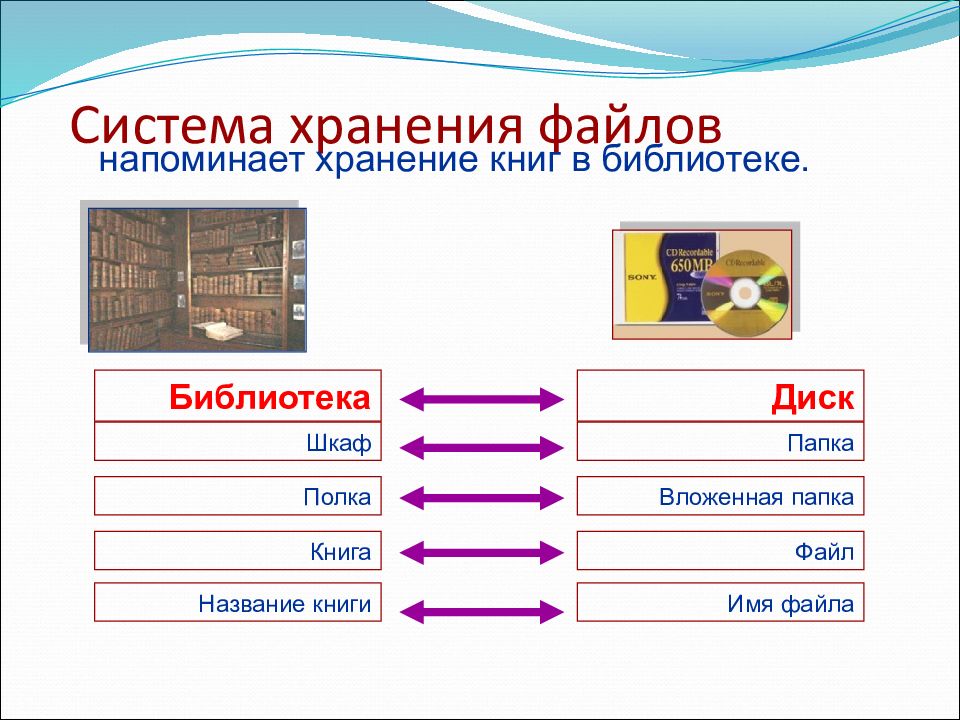 Полугодовая по информатике. Система хранения файлов. Библиотека система хранения файлов. Создание архива для хранения файлов. Организация хранения файлов на дисках компьютера.