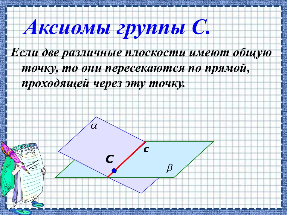 Плоскость имеет