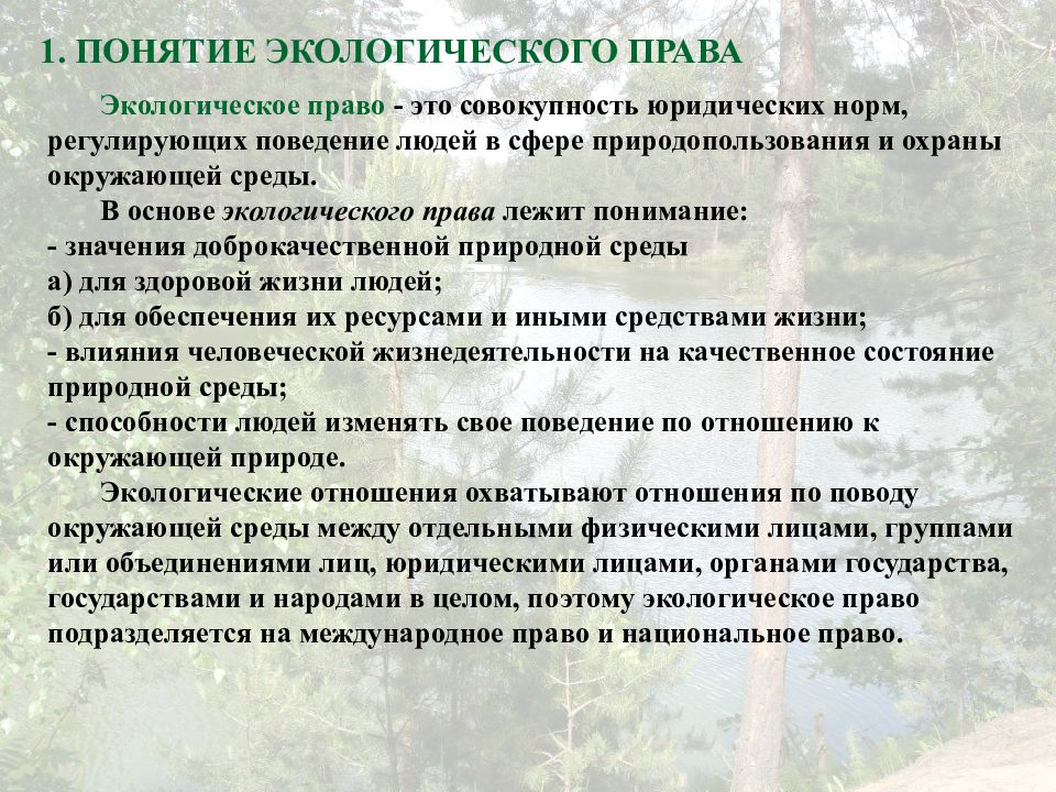 Сложный план по теме экологические права граждан и способы их защиты