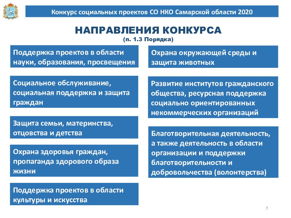 Региональный конкурс социальных проектов со нко самарской области