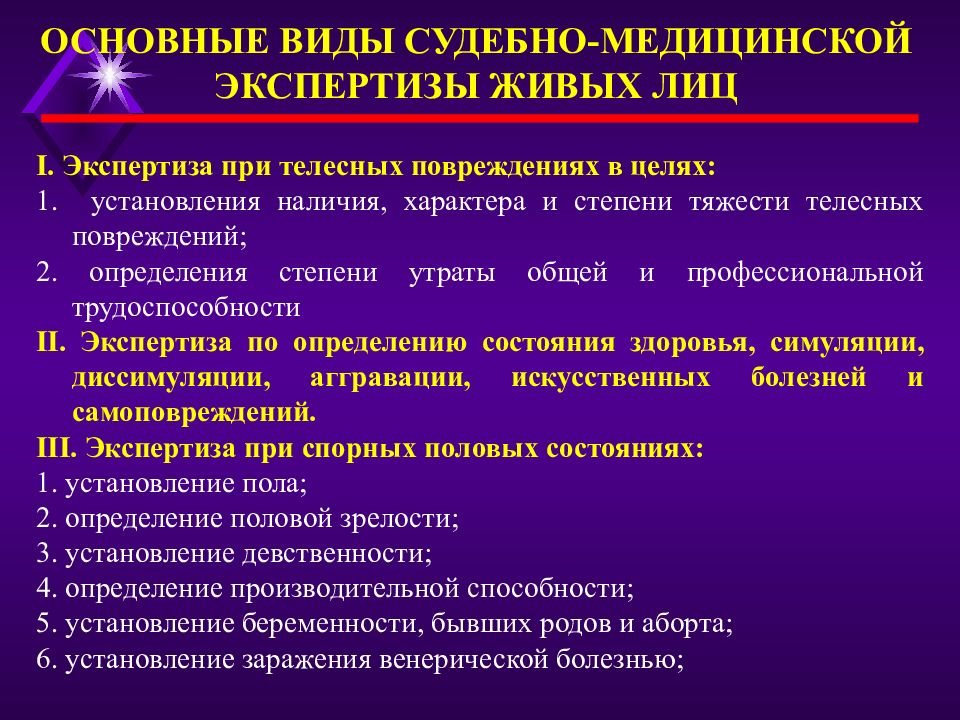 Судебно медицинская экспертиза живых лиц презентация