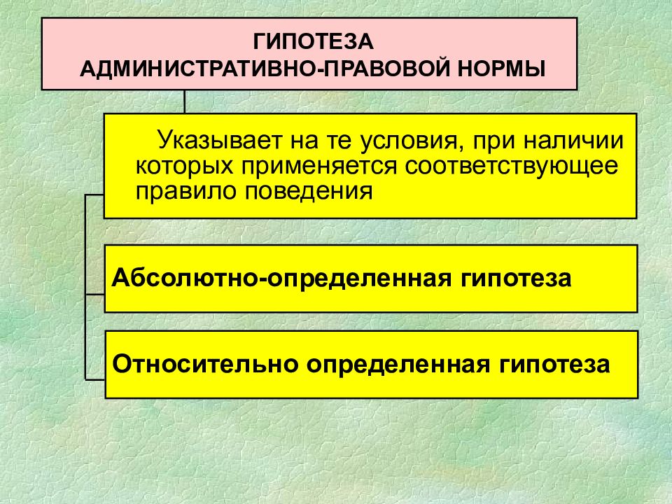 Определенная гипотеза. Относительно определенная гипотеза. Гипотеза административно-правовой нормы это. Теория административного поведения. Концепция административного поведения.