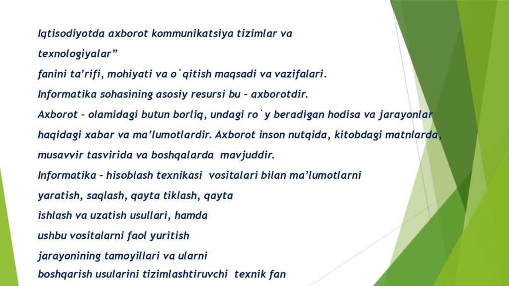 Axborot kommunikatsiya infatuzilmaning mintaqaviy rivojlanish