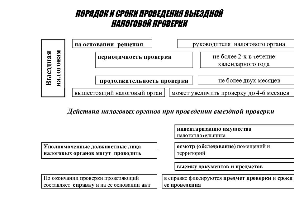 Задача выездной налоговой проверки