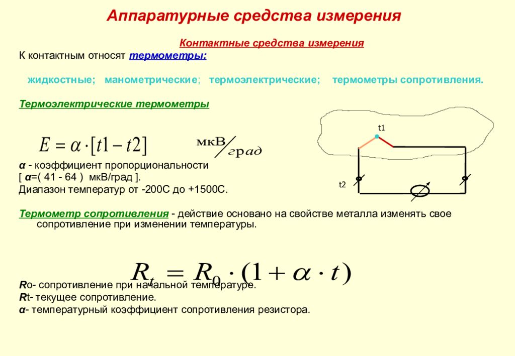 Аппаратурные средства измерения