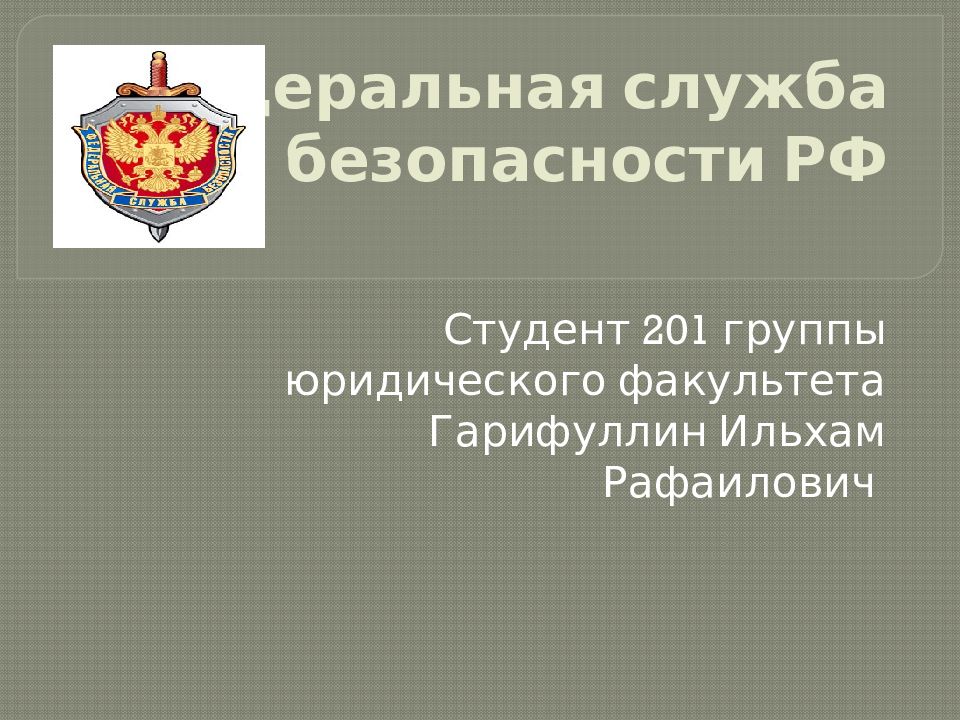 Федеральная служба безопасности РФ
