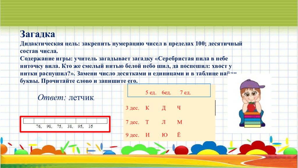 Дидактическая игра по математике 3 класс презентация