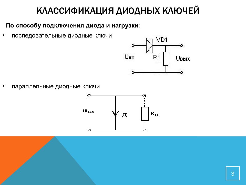 Диодные ключи схема