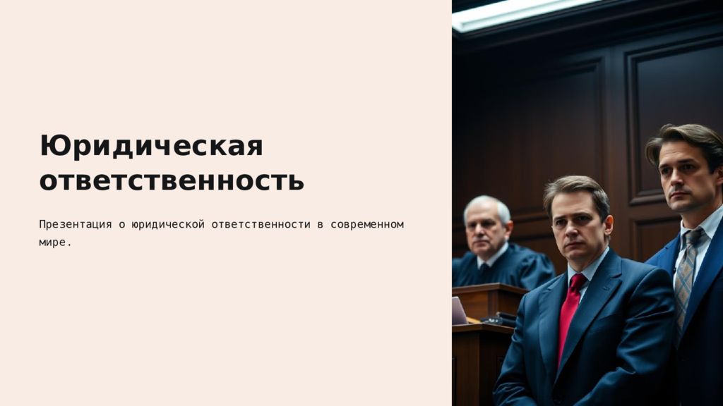 Юридическая ответственность Презентация о юридической ответственности в