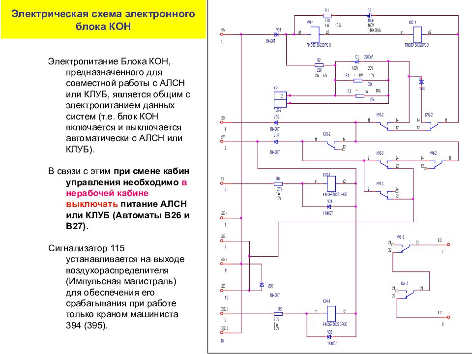 Схема блока кон