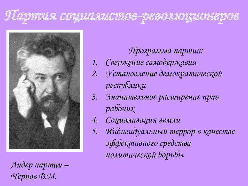 Индивидуальный террор партия. Партия социалистов-революционеров. Партия для свержения самодержавия. Программа социалистов революционеров. 5. Партия социалистов – революционеров.