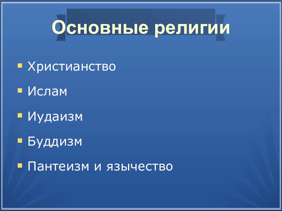 Религии россии презентация 8 класс. Конфессии в России.