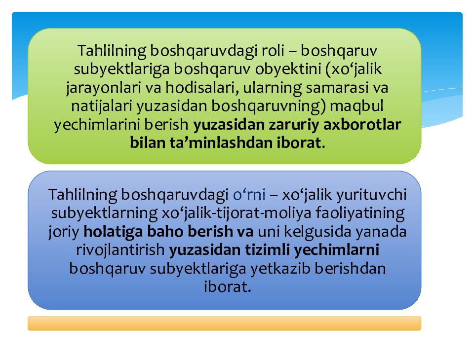 MOLIYAVIY TAHLIL FANI 1-MAVZU : MOLIYAVIY TAHLIL FANINIG NAZARIY ASOSLARI MOLIYAVIY TAHLIL FANI 1-MAVZU : MOLIYAVIY TAHLIL FANINIG NAZARIY ASOSLARI