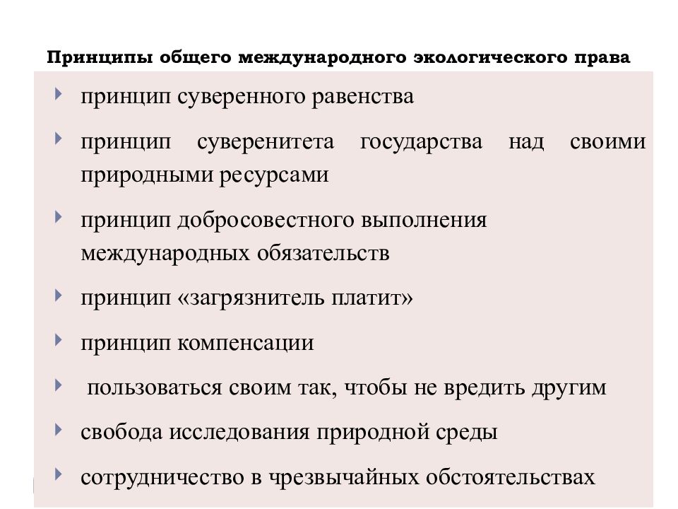 Принципы международной ответственности. Принципы межгосударственных отношений.